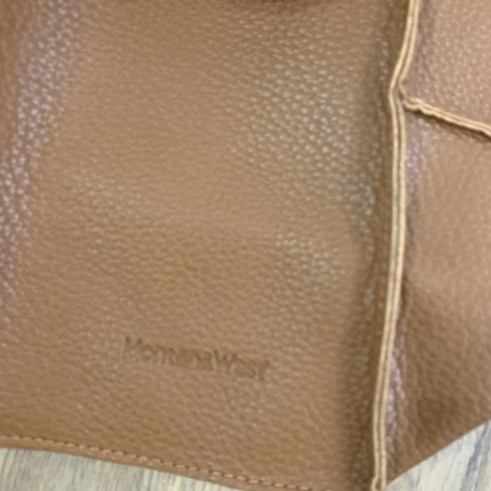 Montana West Brown‎ Pebbled Hobo Shoulder Bag Logo Womens Purse Strap